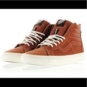 Vans California SK8 Hi Zip in Boot Leather Henna